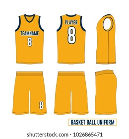 Basketball Uniform Vector Template