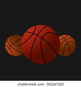 Basketball vector.