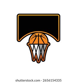 basketball vector abstract modern logo