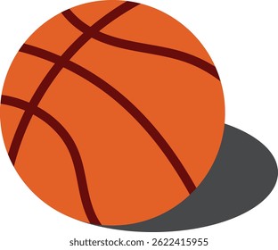 Basketball vector. Athletic equipment designs.