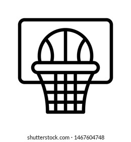 Basketball vector, Back to school line style icon