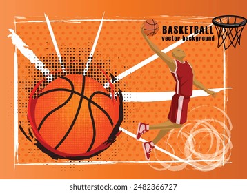 Basketball vector background vector illustration