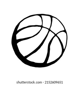 Basketball.  Vector clipart. 
Isolated on transparent background