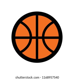 Basquete. Logotipo de cor do vetor.