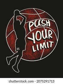 basketball vector design for t shirt