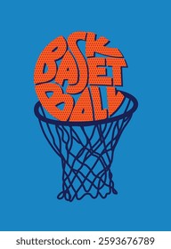 basketball vector design for t shirt