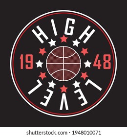 Basketball vector design. Varsity design