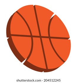 Basketball vector icon