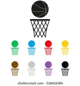 basketball - vector icon