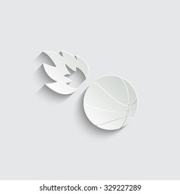 basketball -  vector icon