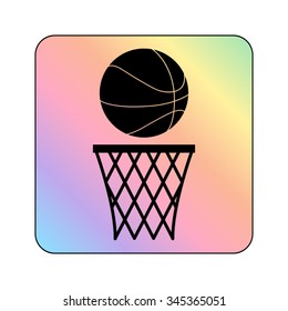 basketball - vector icon