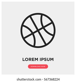 Basketball vector icon