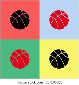 Basketball vector  icon.
