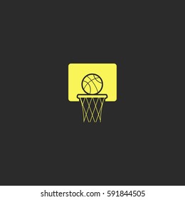 Basketball vector  icon.