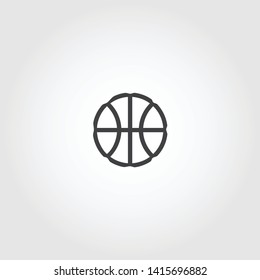Basketball vector icon. ball icon