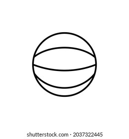 Icono vectorial de baloncesto, signo de baloncesto.