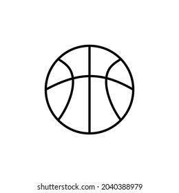 Basketball vector icon, basketball ball sign.