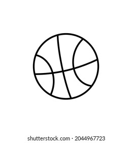Basketball vector icon, basketball ball sign.