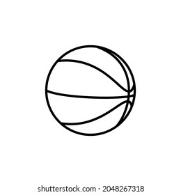 Basketball vector icon, basketball ball sign.