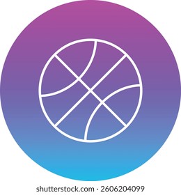 Basketball vector icon. Can be used for printing, mobile and web applications.