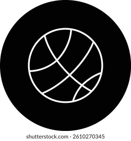 Basketball vector icon. Can be used for printing, mobile and web applications.
