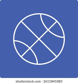 Basketball vector icon. Can be used for printing, mobile and web applications.