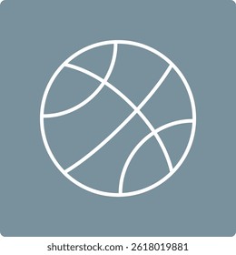 Basketball vector icon. Can be used for printing, mobile and web applications.