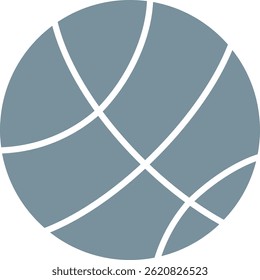 Basketball, Vektorsymbol. Kann für Druck-, Mobil- und Web-Anwendungen verwendet werden.