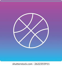 Basketball vector icon. Can be used for printing, mobile and web applications.