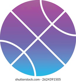 Ícone do vetor de basquete. Pode ser usado para impressão, aplicativos móveis e da Web.