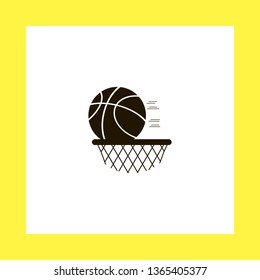 basketball vector icon. flat design