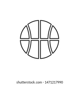 Basketball vector icon. Basketball vector illustration