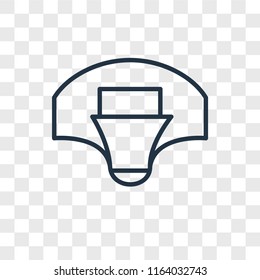 Basketball vector icon isolated on transparent background, Basketball logo concept