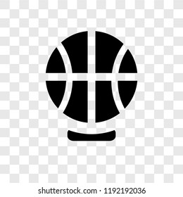 Basketball vector icon isolated on transparent background, Basketball transparency logo concept