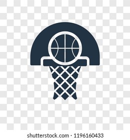 Basketball vector icon isolated on transparent background, Basketball transparency logo concept