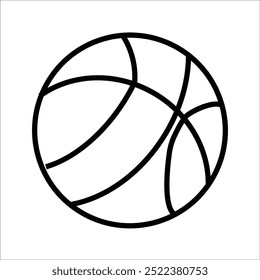 basketball vector icon line template