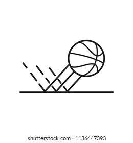 basketball vector icon in trendy flat style 