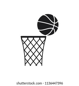basketball vector icon in trendy flat style 