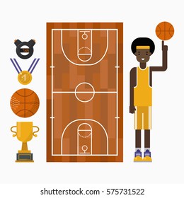Basketball vector icons