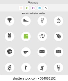 Basketball  vector icons for web sites and user interface