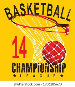 Ilustración de vectores de baloncesto