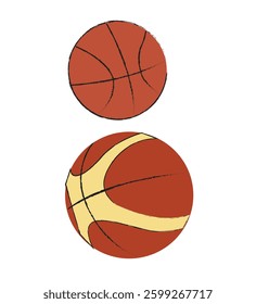 Basketball Vector Illustration. A Basketball Ball Vector