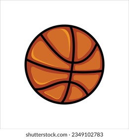 Ilustración vectorial del baloncesto Icono del logotipo del baloncesto