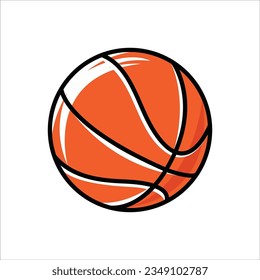 Ilustración vectorial del baloncesto Icono del logotipo del baloncesto