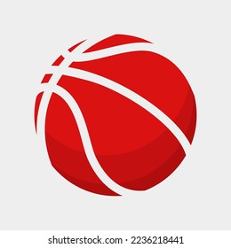Plantilla de diseño de ilustración de vectores de baloncesto