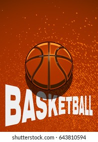 Basketball Vector Illustration Grunge Sport Background Stock Vector ...