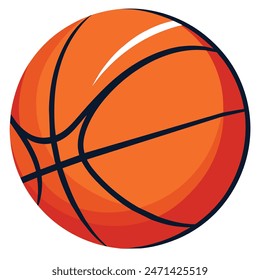 Basketball Vector Illustration Icon high quality