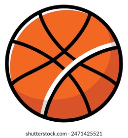 Basketball Vector Illustration Icon high quality