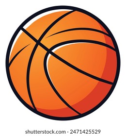 Basketball Vector Illustration Icon high quality