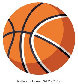 Basketball Vector Illustration Icon high quality